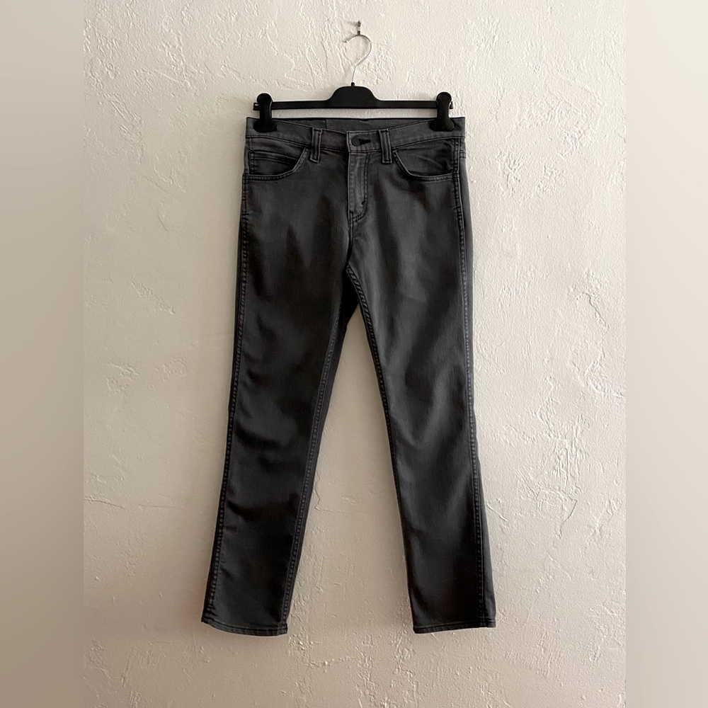 LEVI’S 511 MENS GRAY DENIM JEANS BLACK TAB SLIM FIT SIZE 30 X 30